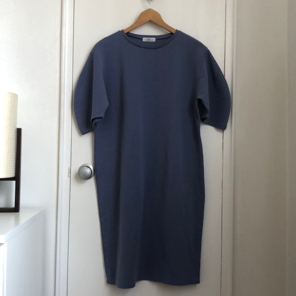 Oversized t-shirt dress in blue